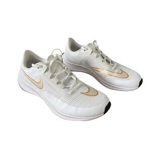 Nike Air Zoom Rival Fly 3 White Metallic Gold CT2405-100 Men’s 9 Running Shoe
